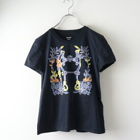 【期間限定価格】美品 レディース 2024SS エルメス HERMES カルトゥッシュ デッラ カヴァッレリア コンパクトTシャツ 34 ブラック┃//黒【2400014833560】【中古】