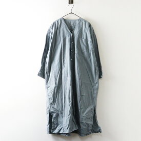 美品 トゥジュー TOUJOURS BLOCK PRINT ETHNIC SMOCK ブロックプリントエスニックスモック 1＼ブルー系 ワンピース【2400014849998】【中古】