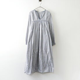 美品 トゥジュー TOUJOURS スリーピングシャツドレス 1＼ブルーグレー ワンピース コットン タック フレア【2400014850000】【中古】