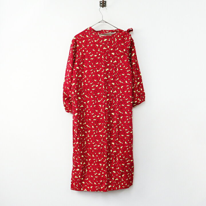楽天市場】マルニ MARNI フラワープリント ワンピース 38｜レッド 