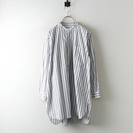 トゥジュー TOUJOURS クラシックバンドカラーシャツ ワンピース 1｜ホワイト トップス 長袖 【2400015042435】【中古】