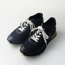 【期間限定価格】メンズ 最高級 エルメス HERMES DRIVE ドライブ スニーカー 41 マリン ネイビー┃//シューズ 男性用【2400014937480】【中古】
