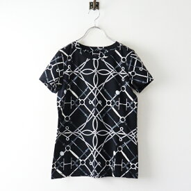 美品 JPタグ フランス製 2021SS エルメス HERMES PARCOURS SANS FAUTE 完璧なコース 半袖Tシャツ 34//ブラック■【2400015093413】【中古】