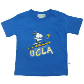 キッズ UCLA限定 Surfing Snoopy コラボ Tシャツ 青 スヌーピー サーフィン【ゆうパケット対応】