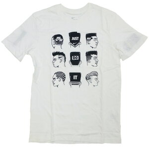 US���� Nike Fresh Cut Tee �X�E�b�V�� �w�A�J�b�g ���^ Just Do It ���S ���� T�V���c �X�g���[�g �� White/�i�C�L�y�䂤�p�P�b�g�Ή��z