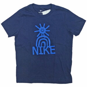 Boy's Nike Sportswear HBR GFX Tee �i�C�L �q���p �L�b�Y T�V���c ���� �w���e�[�W ���S �r�b�O�X�E�b�V�� ���z �� ���� ���� �� Navy�y�䂤�p�P�b�g�Ή��z