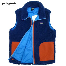 Patagonia KIDS Retro Vest/紺/赤/パタゴニア/キッズレトロベスト(65619)フリース