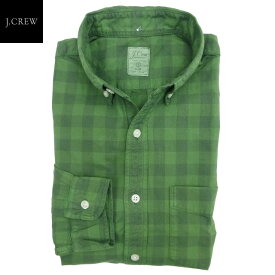 J.CREW スリムオックスフォードシャツ バッファローチェック グリーン/ジェイクルー【あす楽対応_関東_甲信越_北陸_東海_近畿_中国_四国】