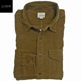 J.Crew Garment-Dyed Corduroy CPO Shirtコーデュロイ CPOシャツ 海軍 カジュアルシャツ 長袖 茶 Chestnut Brown/ジェイクルー【あす楽対応_関東_甲信越_北陸_東海_近畿_中国_四国】