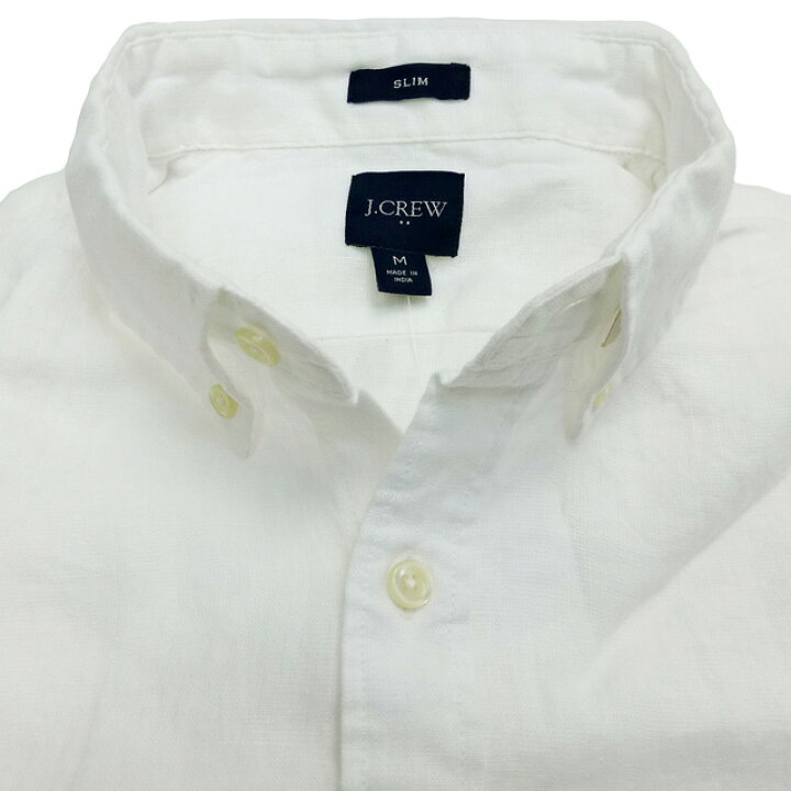 楽天市場】J.CREW ジェイクルー スリムフィット 半袖 コットンリネン 