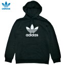 adidas Originals Trefoil Hoodie/プルオーバーフーディ パーカー 黒 DT7964/アディダス オリジナルス