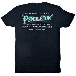 Pendleton Painted Logo Tee US���� �y���h���g�� �y�C���g���S ���� T�V���c �I���W�i�� �O���t�B�b�N �C���|�[�gT�V���c �� Black�y�䂤�p�P�b�g�Ή��z