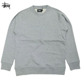 Stussy Vintage Raglan Crew ラグラン スウェット トレーナー ヴィンテージ 長袖 メンズ Grey Heather グレー/ステューシー スウェット【あす楽対応_関東_甲信越_北陸_東海_近畿_中国_四国】