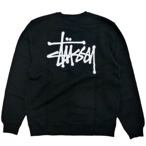 Stussy Basic Stussy Crew Xe[V[ XgbNS XEFbg g[i[ t[X N   Y  Black