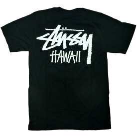 ハワイ限定 Stussy Hawaii Tee ストックロゴ ショーンフォント 名作 アイコン クラシック 半袖 Tシャツ 黒/ステューシー Tシャツ【あす楽対応_関東_甲信越_北陸_東海_近畿_中国_四国】【ゆうパケット対応】