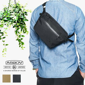アッソブ AS2OV コーデュラ ナイロン ポリエステル 防水 ファニーパック ボディバッグ ウエストバッグ ミニ ショルダーバッグ ポーチ WATER PROOF CORDURA 305D 141607