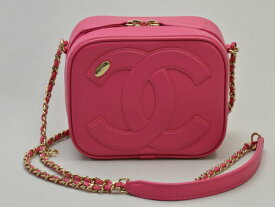 シャネル CHANEL チェーンショルダーバッグ ココマーク ラムスキン 27番台8桁 ピンク ゴールド金具 レディース su_p e_u F-YA614【中古：美品】【ブランド買取販売トリヴァンドラム】231203