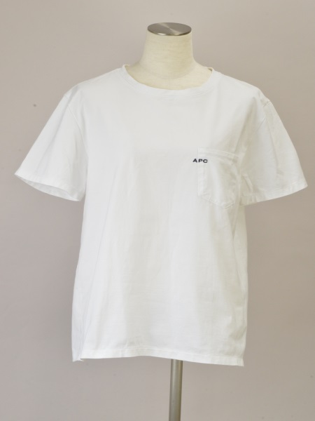 アーペーセー A.P.C. Tシャツ カットソー 刺繍 ロゴ RUE MADAME PARIS