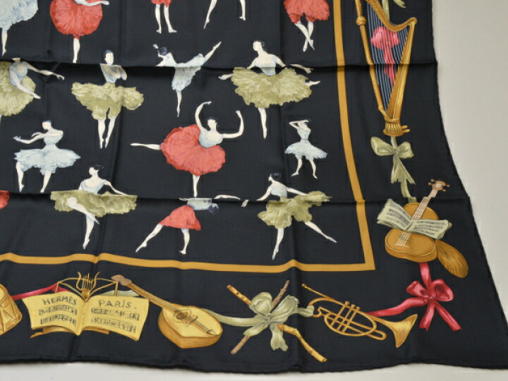 楽天市場】エルメス HERMES カレ90 La Dance バレエの踊り子 スカーフ 
