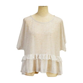 ネネット Ne-net カットソー フリル 2サイズ ホワイト レディース F-S4561【中古：美品】【ブランド買取販売トリヴァンドラム】241201