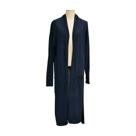 プラステ PLST ロングニットカーディガン Mサイズ ネイビー レディース F-L8266【中古】【ブランド買取販売トリヴァンドラム】250221