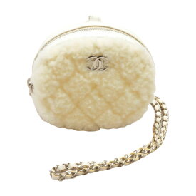 シャネル CHANEL チェーンショルダーバッグ バッグ マトラッセ ボア レザー ホワイト ベージュ 31663359 レディース F-YA977【中古：美品】【ブランド買取販売トリヴァンドラム】250314