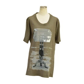 ディーゼル DIESEL Tシャツ カーキ サイズ M コットン レディース F-M4347【中古】【ブランド買取販売トリヴァンドラム】250729