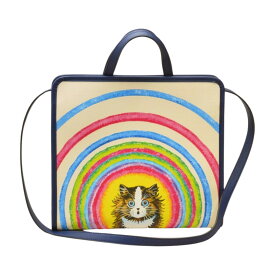 グッチ GUCCI キャット チルドレンズ 2WAY ハンドバッグ ショルダーバッグ マルチカラー アイボリー 630542 レディース F-YA1086【中古：美品】【ブランド買取販売トリヴァンドラム】250806