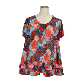 ネネット Ne-net カットソー 総柄 半袖 2サイズ マルチカラー レディース s_z F-M9173【中古】【ブランド買取販売トリヴァンドラム】250910