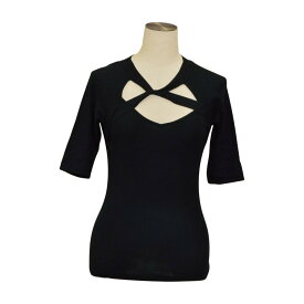 シトラスノーツ CITRUS NOTES カットソー 5分袖 Sサイズ ブラック レディース s_z F-S2966【中古】【ブランド買取販売トリヴァンドラム】250925