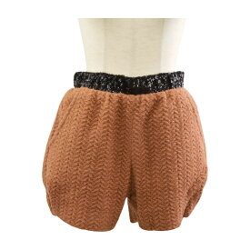 クスクス kus kus ショートパンツ スパンコール 2サイズ ブラウン レディース F-M8805【中古】【ブランド買取販売トリヴァンドラム】260127