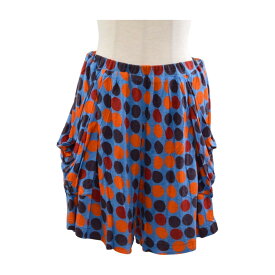 スナオクワハラ SUNAOKUWAHARA ショートパンツ ドット柄 Mサイズ ブルー レディース F-M8833【中古】【ブランド買取販売トリヴァンドラム】260127