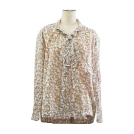 メルシーボークー mercibeaucoup, シャツ/ブラウス 長袖 総柄 コットン 1サイズ ホワイト レディース F-M9055【中古】【ブランド買取販売トリヴァンドラム】260202