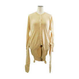 メルシーボークー mercibeaucoup, ニットカーディガン 長袖 コットン 1サイズ アイボリー レディース F-M9056【中古】【ブランド買取販売トリヴァンドラム】260202