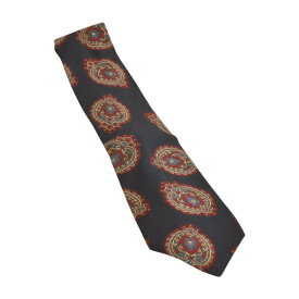 アクアスキュータム AQUASCUTUM ネクタイ 総柄 ブラック イタリア製 メンズ F-NK680【中古】【ブランド買取販売トリヴァンドラム】260202