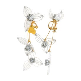 ユキオニヅカ yuki onizuka 花 イヤリング ハンドメイド huit グレー×ゴールド レディース F-ACE1760【中古】【ブランド買取販売トリヴァンドラム】260210