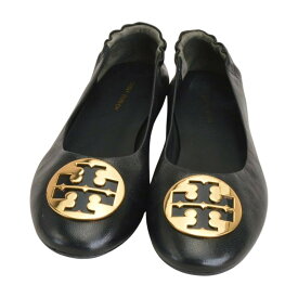 トリーバーチ TORY BURCH フラット/バレエシューズCLAIRE BALLET ゴートレザー 8Mサイズ ブラック レディース F-LSHOE5175【中古：良品】【ブランド買取販売トリヴァンドラム】260210