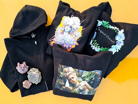 オリジナル多肉植物デザインパーカー　フルジップパーカー オリジナルデザインパーカー1着　　観葉植物　多肉植物　デザインパーカー　パーカー　多肉植物デザイン　裏起毛パーカー　多肉デザイン