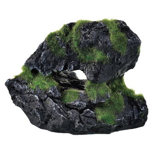 GEX 癒し水景 モスロック Cave 人工コケ付き岩石