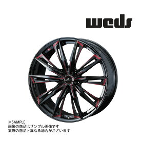 【特典付 】WEDS ウェッズ LEONIS レオニス GX 15x4.5 45 4H/100 BK/SC(RED) アルミ ホイール 4本 39330 (179132217