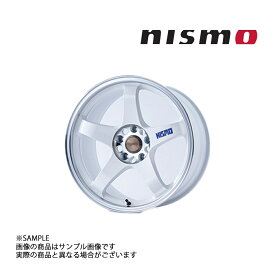 NISMO ニスモ 40th 記念 LM GT4 18x9.0 22 5H/114.3 ホワイト + 切削 シルバー 1台分セット ホイール 4030S-RS585-WM (★ 660132077S1