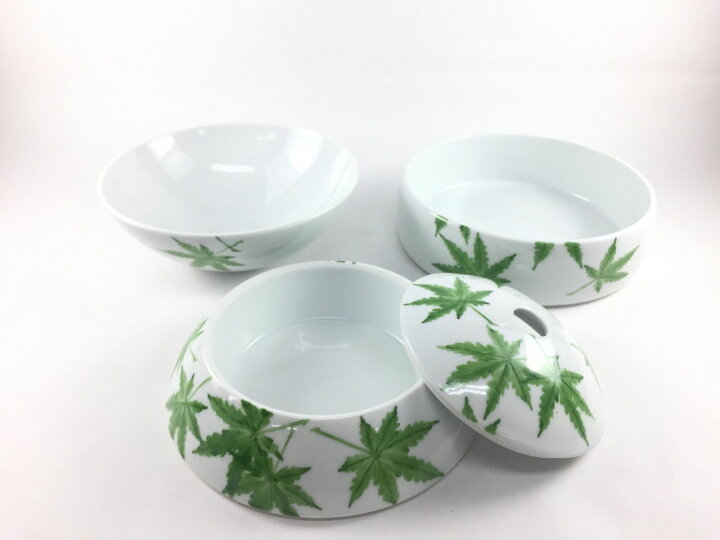 楽天市場】有田焼 李荘窯 玉重 緑紅葉【3段重 16cm 小柄 1人用サイズ 