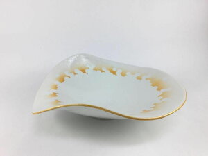 有田焼 吉右衛門窯 カービー鉢.筋目波の花(赤吹 /黄吹 /グリーン吹 /黒吹) 【21cm 鉢 中鉢 ボウル ボール おしゃれ】
