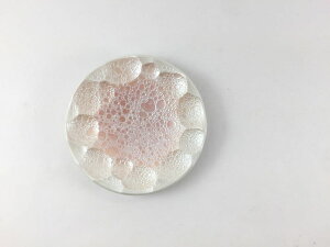 有田焼 吉右衛門窯 9cm丸彫豆皿 (白青銀泡 /白オレンジ銀泡 /白赤銀泡 /白緑銀泡)【9cm 丸皿 小皿 豆皿 おしゃれ】