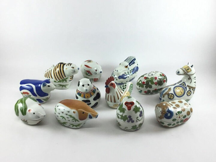 楽天市場】有田焼 幸楽窯 干支 珍味入(十二支) 蓋珍味【縁起物 子 丑 