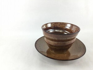 【訳あり品】300ccロクロカップソーサー.飴結晶 作家もの【アウトレット】【セット品】