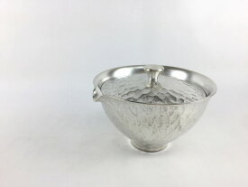 有田焼 李荘窯 110T宝品急須.本銀彩槌目【宝瓶 急須 11cm 茶器 銀色】