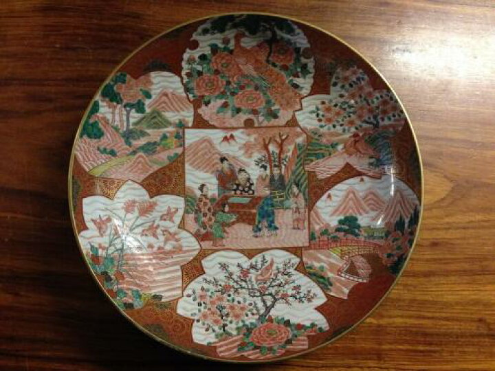 楽天市場】九谷焼 明治期 九谷大鉢【骨董磁 骨董品 美術品 大鉢 39cm 