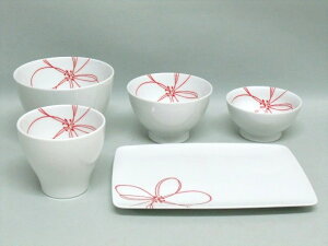 【有田焼 池時窯】食器5点セット/赤花【丼,碗,小鉢,カップ,皿】【セット品】【新生活】【朝ごはんプロジェクト】