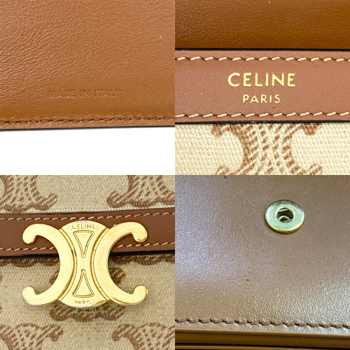 楽天市場】CELINE セリーヌ 3つ折り財布 コンパクトウォレット 